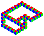 Penrose triangle stairs